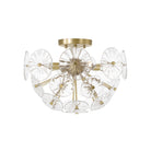 Éclairage Capital - 257841MA - Semi-remorque à quatre lampes Plafonnier - Emélie - Laiton mat
