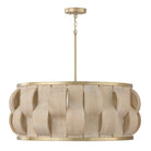 Éclairage Capital - 357561MA - Six lampes Suspension - Willa - Laiton mat