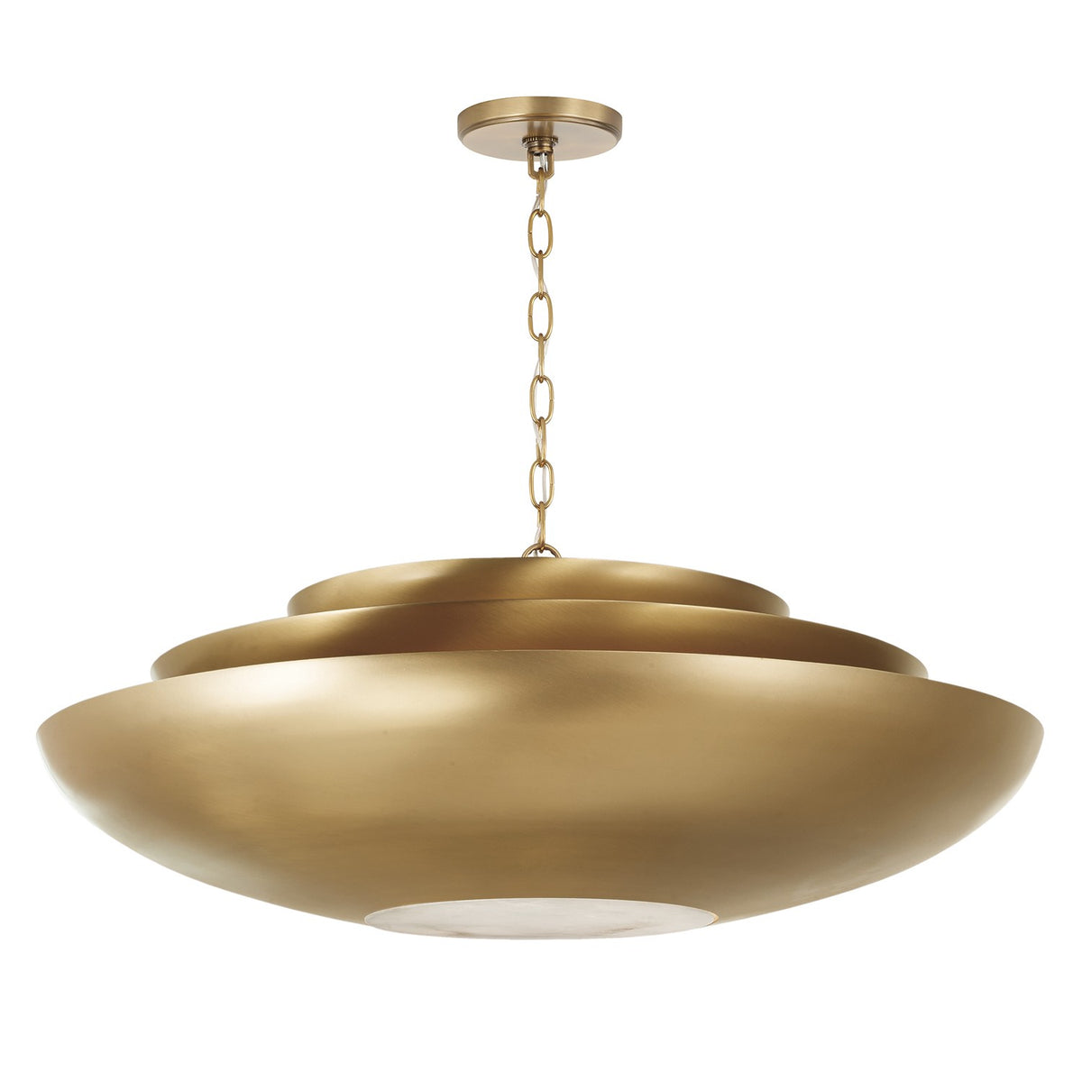 Éclairage Capital - 357741AD - Quatre lampes Suspension - Gia - Laiton vieilli