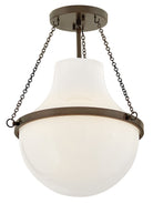 Hinkley Canada - 46891HZ - LED Semi-Plafonnier - Collins - Bronze Héritage
