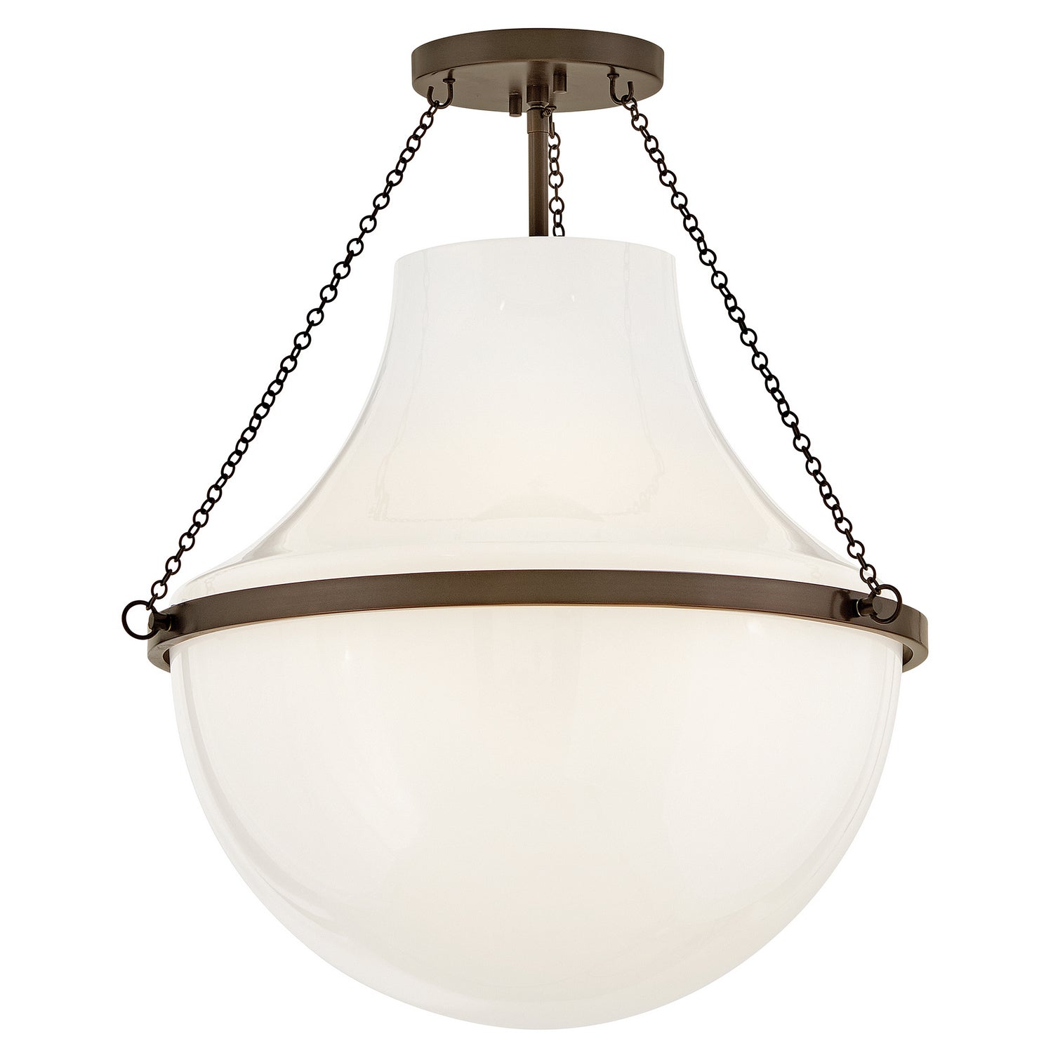 Hinkley Canada - 46893HZ - LED Semi-Plafonnier - Collins - Bronze Héritage