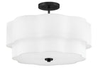 Hinkley Canada - 47733BK - LED Semi-Plafonnier - Gwen - Noire