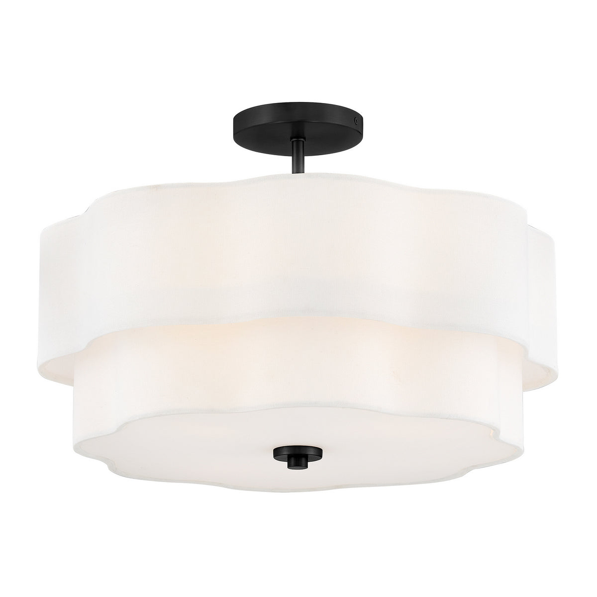 Hinkley Canada - 47733BK - LED Semi-Flush Mount - Gwen - Black