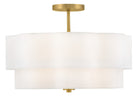 Hinkley Canada - 47733LCB - LED Semi-Plafonnier - Gwen - Laiton laqué
