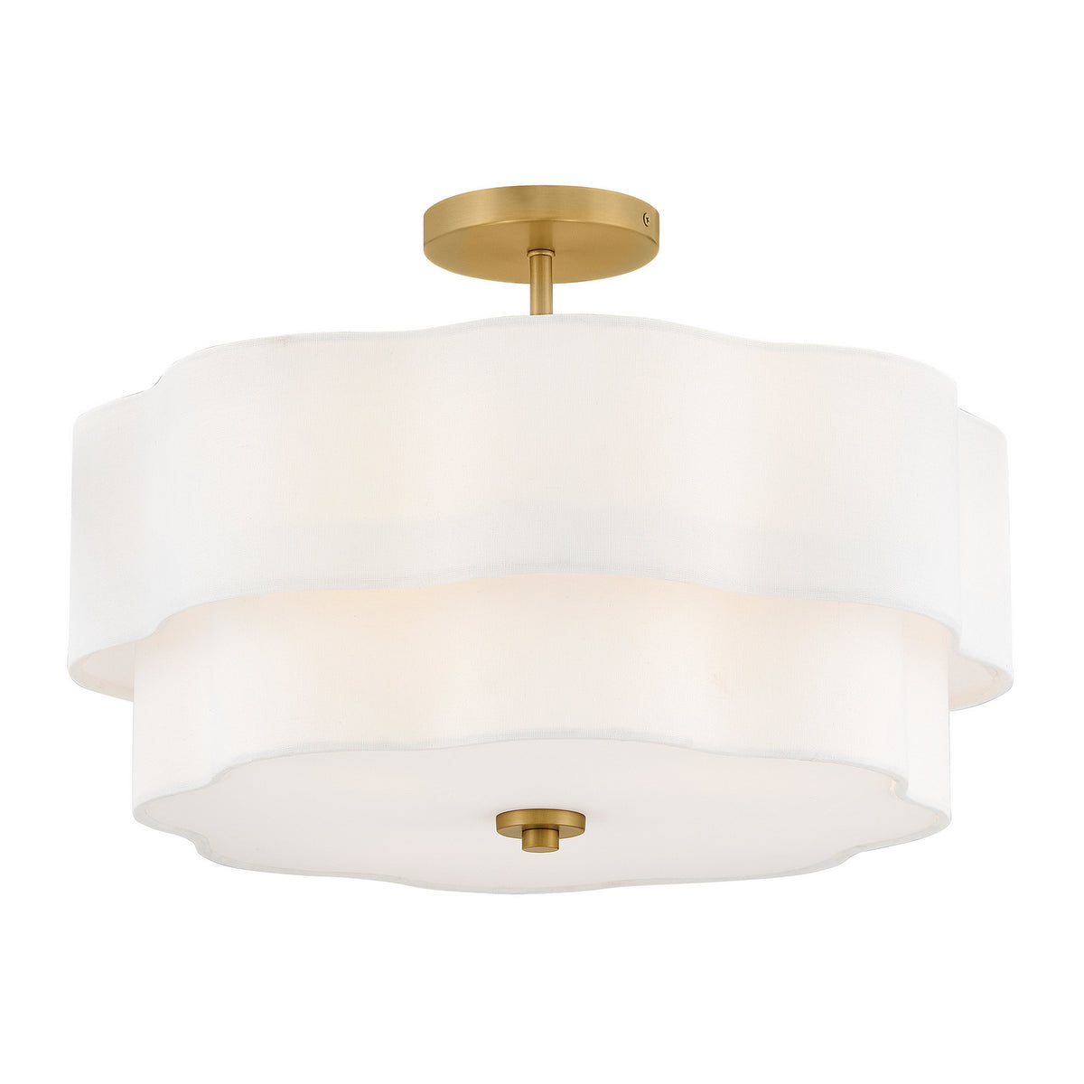 Hinkley Canada - 47733LCB - LED Semi-Flush Mount - Gwen - Lacquered Brass
