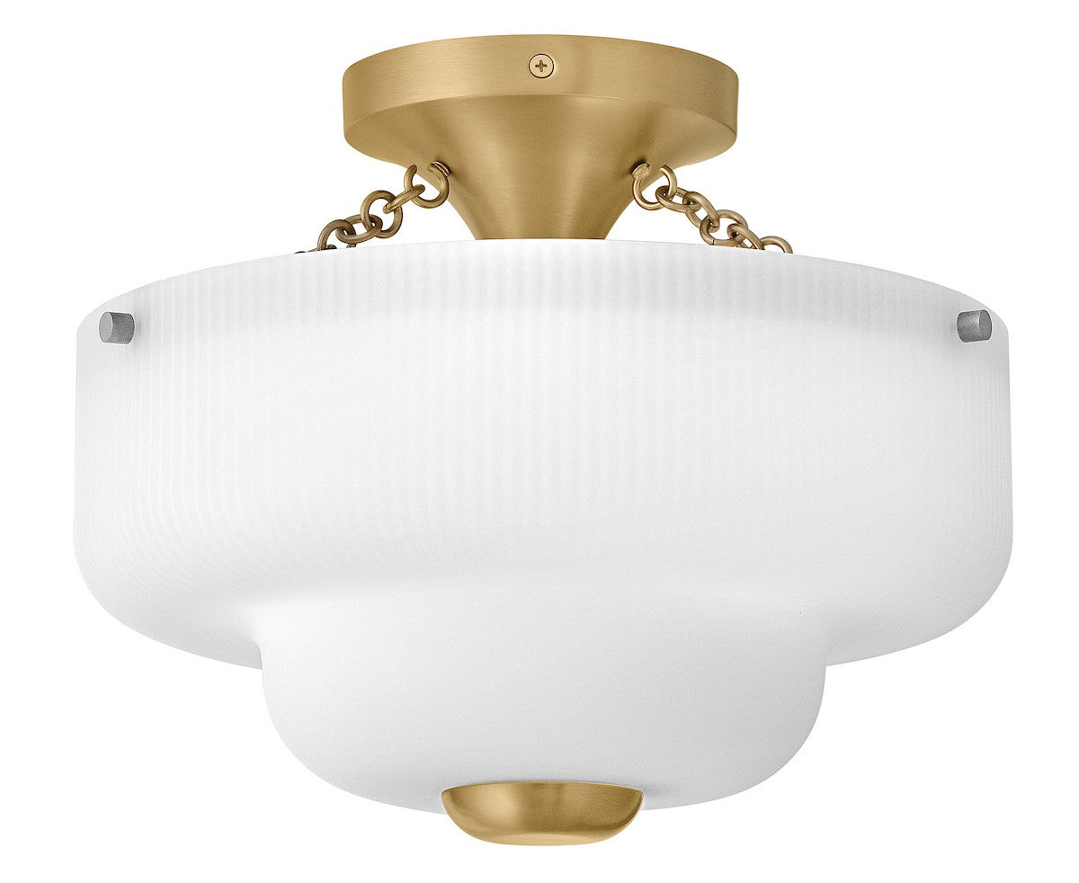 Hinkley Canada - 48571LCB - LED Semi-Flush Mount - Adella - Lacquered Brass