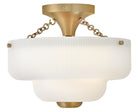 Hinkley Canada - 48571LCB - LED Semi-Flush Mount - Adella - Lacquered Brass