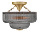 Hinkley Canada - 48571LCB-SM - LED Semi-Flush Mount - Adella - Lacquered Brass