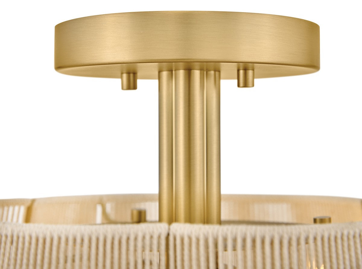 Hinkley Canada - 48581LCB - LED Semi-Flush Mount - Sasha - Lacquered Brass