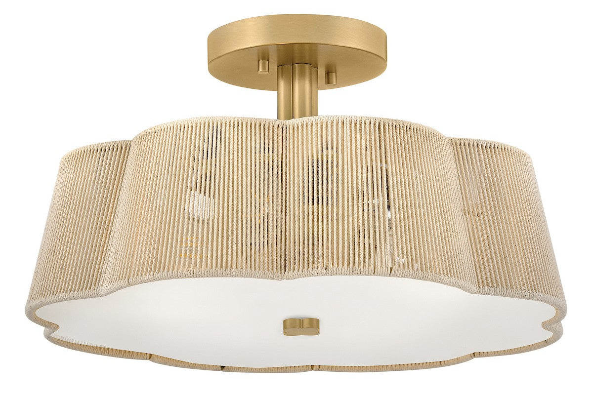Hinkley Canada - 48583LCB - LED Semi-Flush Mount - Sasha - Lacquered Brass