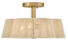 Hinkley Canada - 48583LCB - LED Semi-Plafonnier - Sasha - Laiton laqué