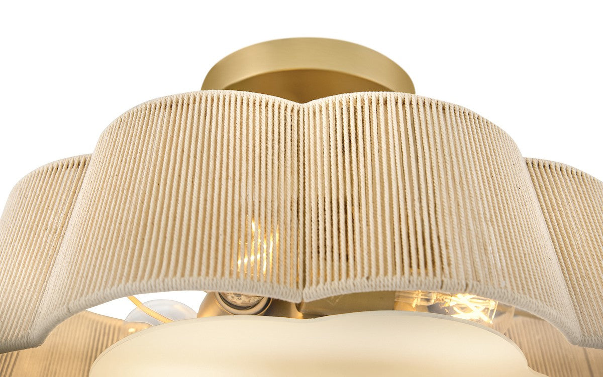 Hinkley Canada - 48583LCB - LED Semi-Flush Mount - Sasha - Lacquered Brass