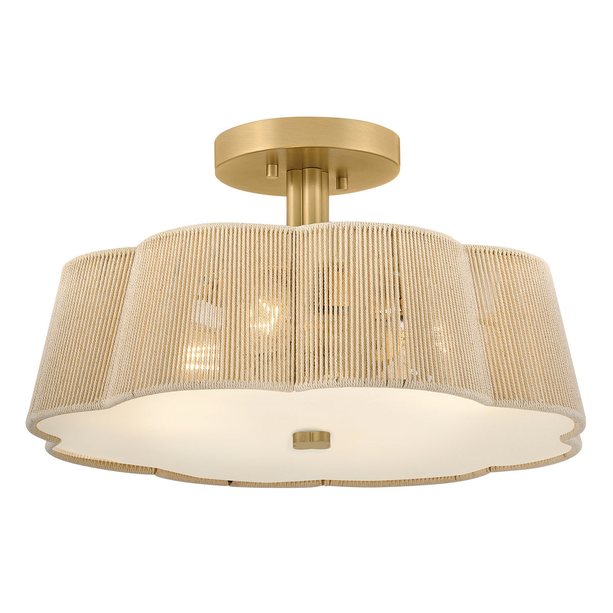 Hinkley Canada - 48583LCB - LED Semi-Flush Mount - Sasha - Lacquered Brass