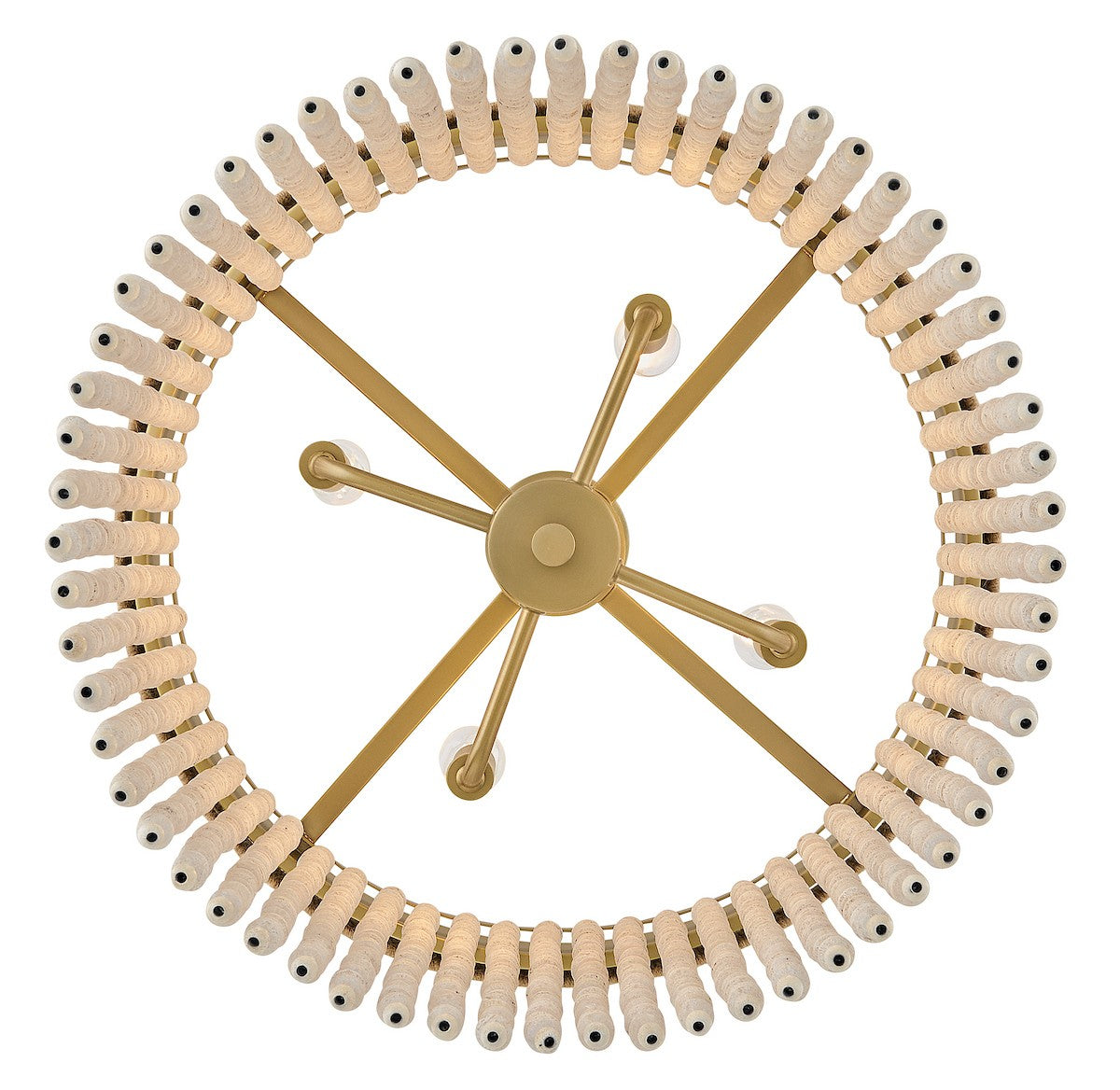 Hinkley Canada - 48607LCB - LED Convertible Semi-Flush Mount - Indra - Lacquered Brass