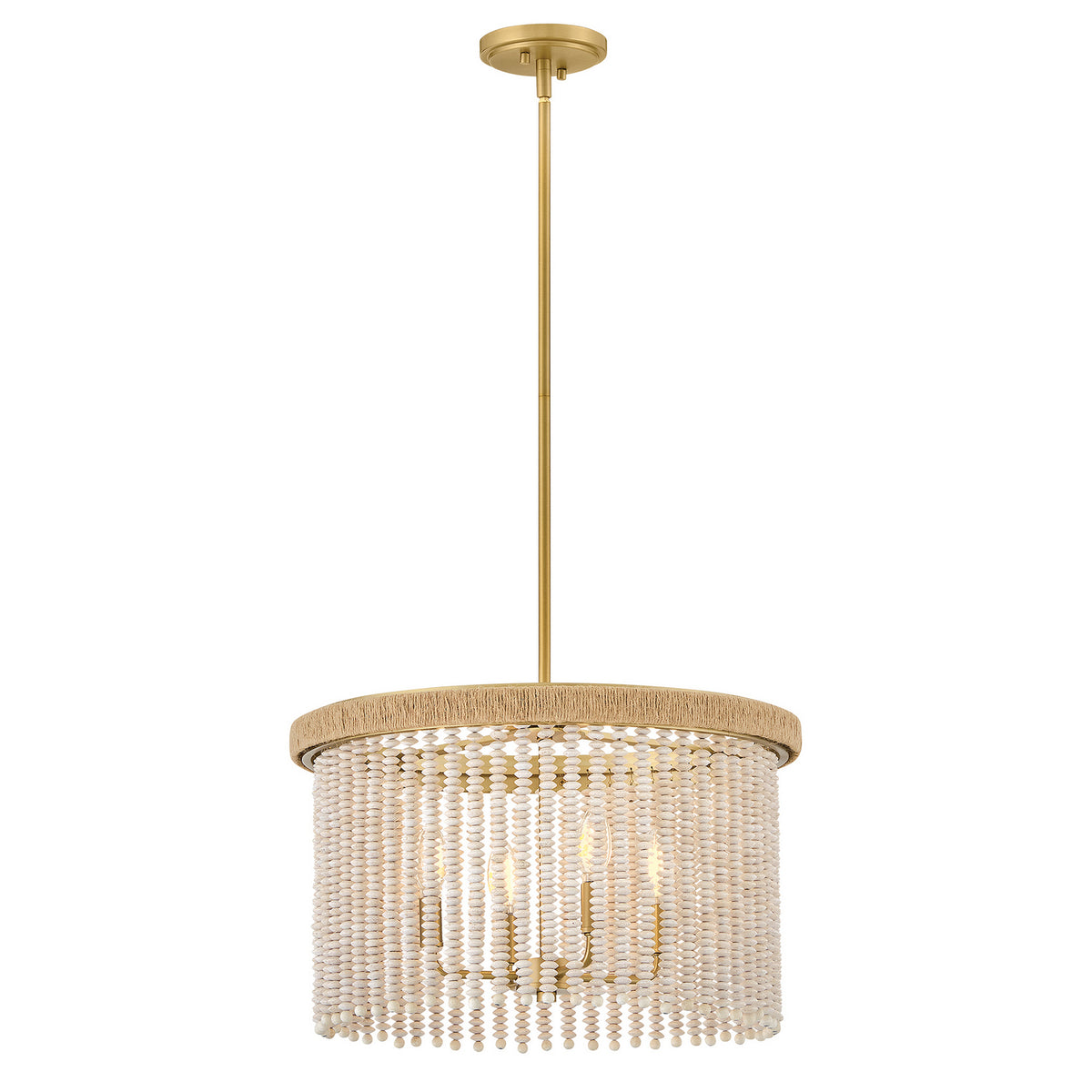 Hinkley Canada - 48607LCB - LED Convertible Semi-Flush Mount - Indra - Lacquered Brass