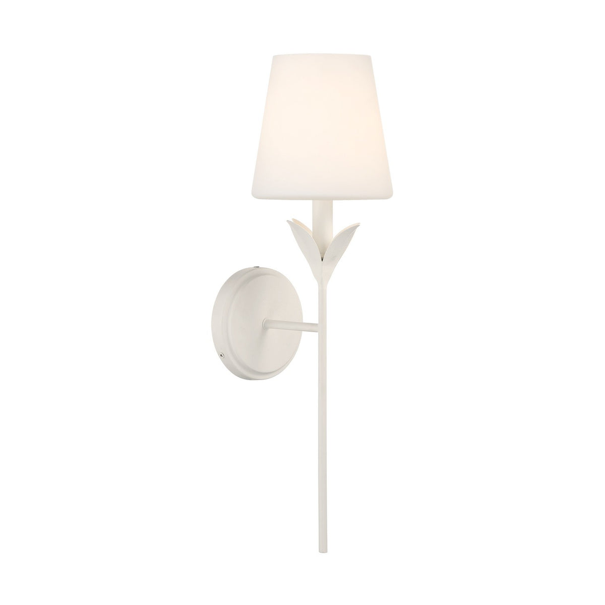 Crystorama - 531-OP-MT - Une lumière Murale Broche - Blanc mat