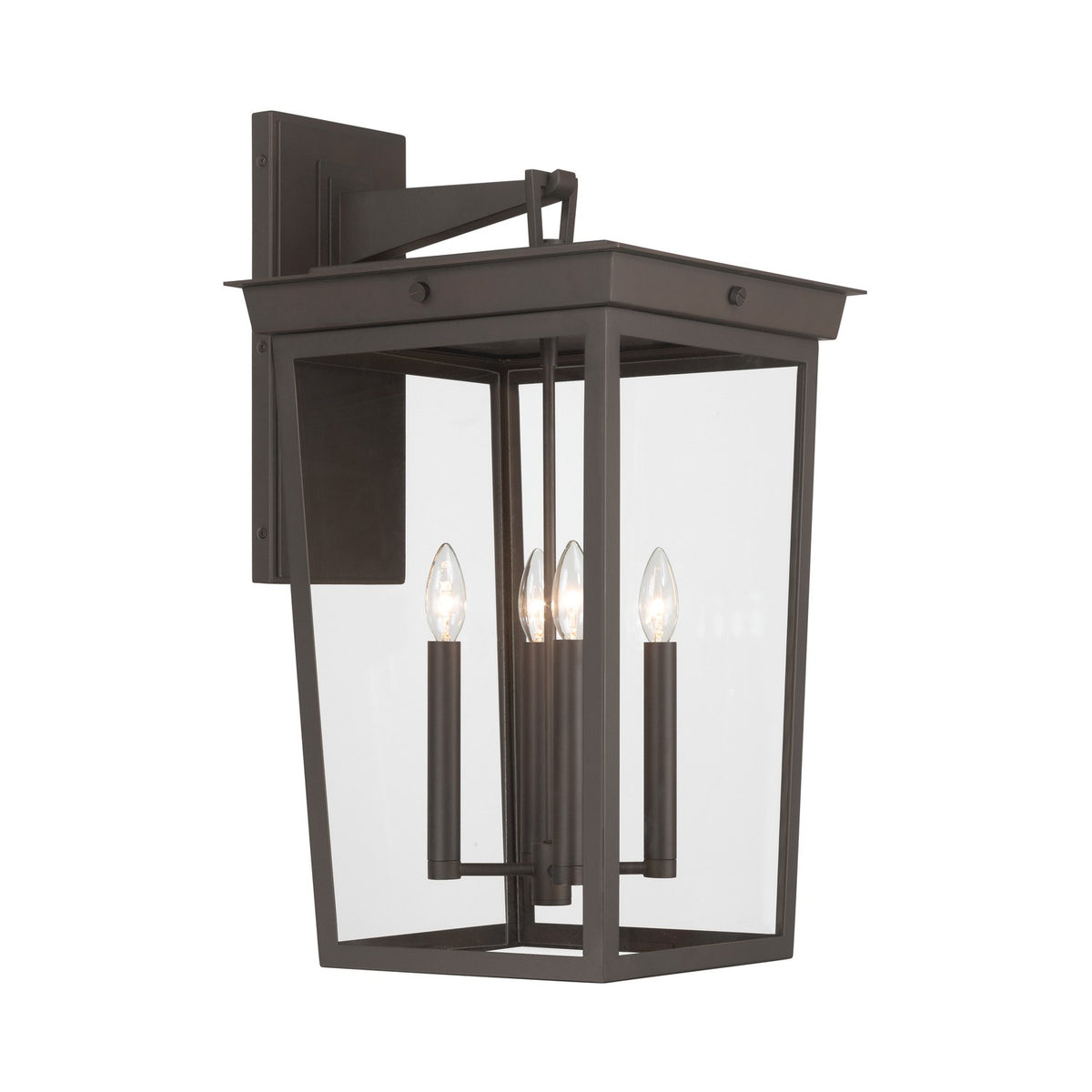 Crystorama - BEL-A8064-TZ - Quatre lampes extérieures Murale - Belmont - Bronze crépusculaire