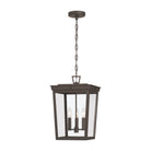 Crystorama - BEL-A8065-TZ - Lampe extérieure à trois lampes Suspension - Belmont - Bronze crépusculaire