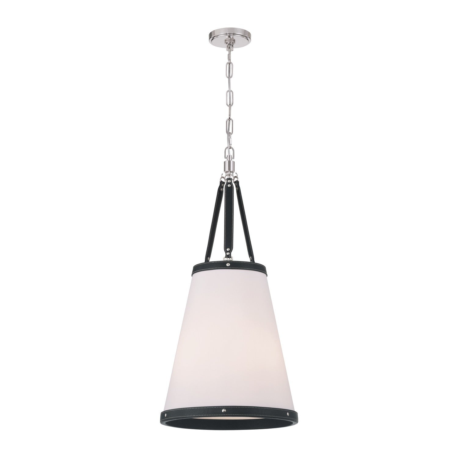 Crystorama - CAL-2404-PN - Trois lumières Suspension - Callahan - Nickel poli