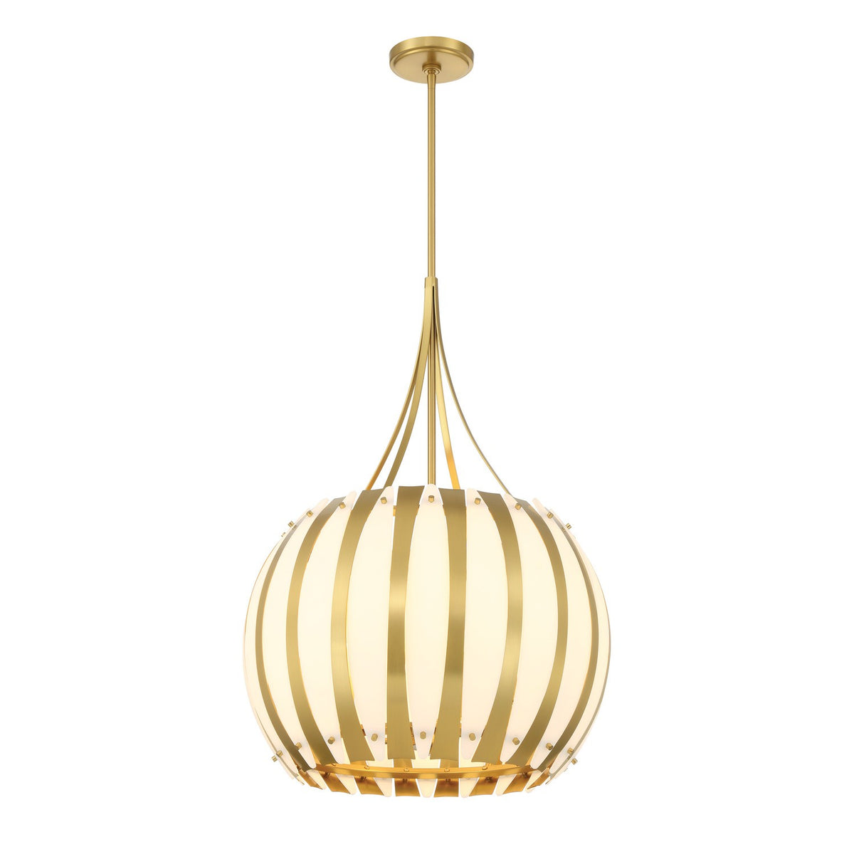 Crystorama - DRA-8003-LG - Cinq lumières Suspendu - Daria - Luxe Gold