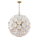 Crystorama - ESM-4009-AG-WH - 12 Light Chandelier - Esme - Aged Brass