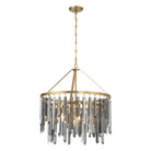 Crystorama - GEM-7004-MG-SS - Sept Lumières Suspendu - Gemma - Or moderne