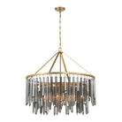 Crystorama - GEM-7005-MG-SS - Neuf Lumières Suspendu - Gemma - Or moderne