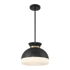 Crystorama - GID-4015-MK-VG - Deux lumières Suspension - Gidget - Noir mat + Or éclatant