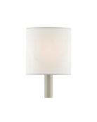 Currey and Company 0454 Cotton Drum Chandelier Shade in White Cotton