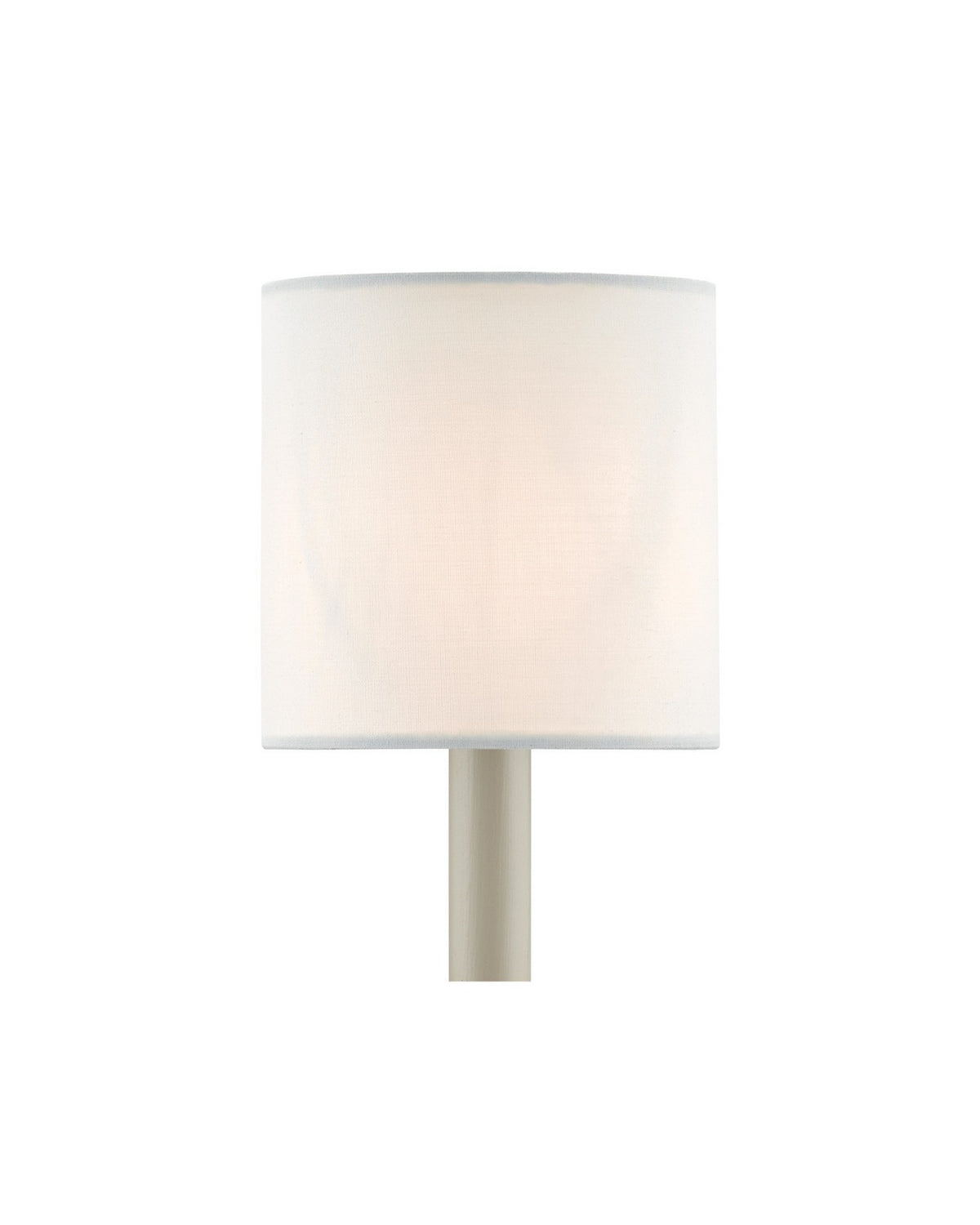 Currey and Company 0455 Cotton Drum Chandelier Shade in White Cotton