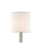 Currey and Company 0455 Cotton Drum Chandelier Shade in White Cotton