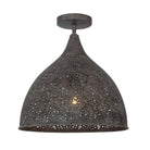 Crystorama - JAS-A5010-FB_PLAFOND - Plafonnier semi-lumineux à une lumière Plafonnier - Jasmin - Bronze forgé