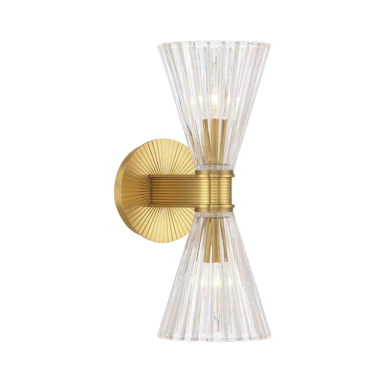 Crystorama - LOT-702-LG - Two Light Wall Sconce - Lotus - Luxe Gold