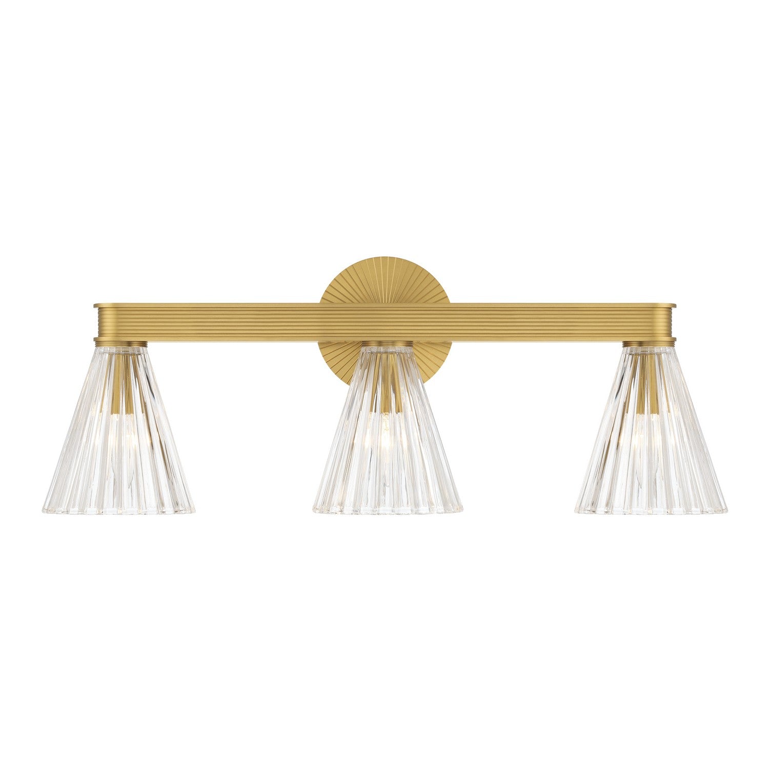 Crystorama - LOT-703-LG - Three Light Bath - Lotus - Luxe Gold