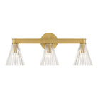 Crystorama - LOT-703-LG - Luminaire de salle de bain à trois lumières - Lotus - Luxe Gold