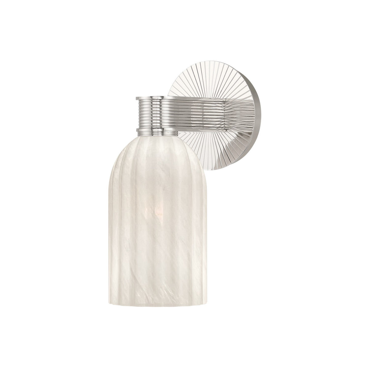 Crystorama - LOT-711-PN - One Light Wall Sconce - Lotus - Polished Nickel