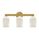 Crystorama - LOT-713-LG - Luminaire de salle de bain à trois lumières - Lotus - Luxe Gold