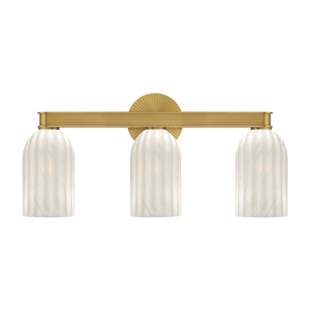 Crystorama - LOT-713-LG - Three Light Bath - Lotus - Luxe Gold
