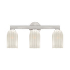 Crystorama - LOT-713-PN - Applique murale trois lumières - Lotus - Nickel poli
