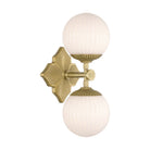 Crystorama - ORY-1002-AG-WH - Two Light Wall Sconce - Orly - Aged Brass