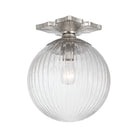 Crystorama - ORY-1003-PN-CL - One Light Semi Flush Mount - Orly - Polished Nickel