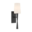 Crystorama - TRE-221-OP-BF - Une lampe Murale - Trenton - Forgé noir