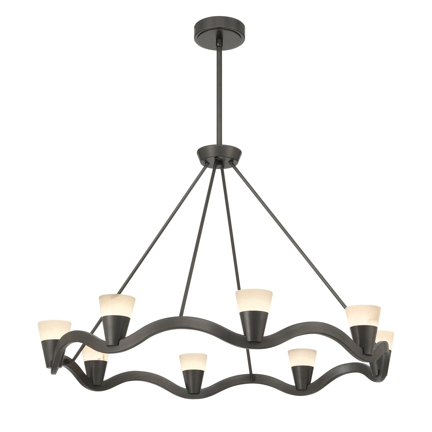 Crystorama - VNC-6508-NB - LED Chandelier - Vance - Bronze Noir