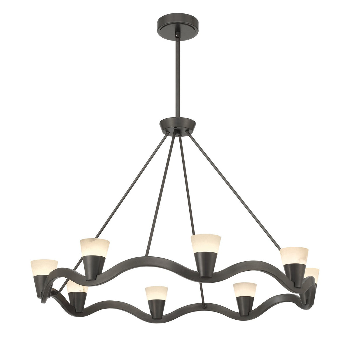Crystorama - VNC-6508-NB - LED Chandelier - Vance - Bronze Noir