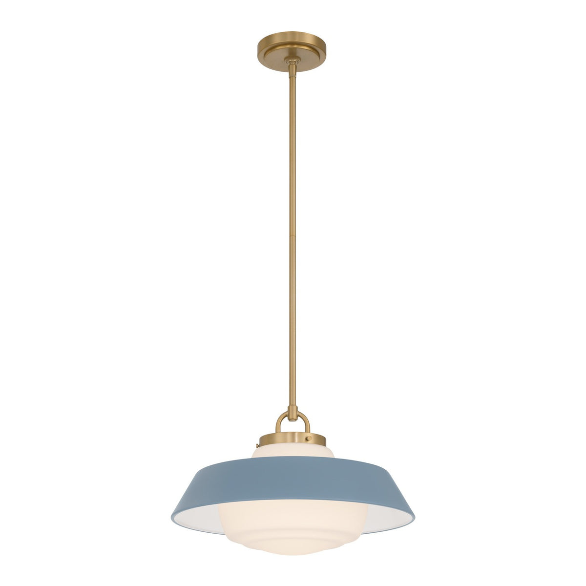 Crystorama - XAN-8006-VG-BL - Une lampe Suspension - Xander - Or vibrant