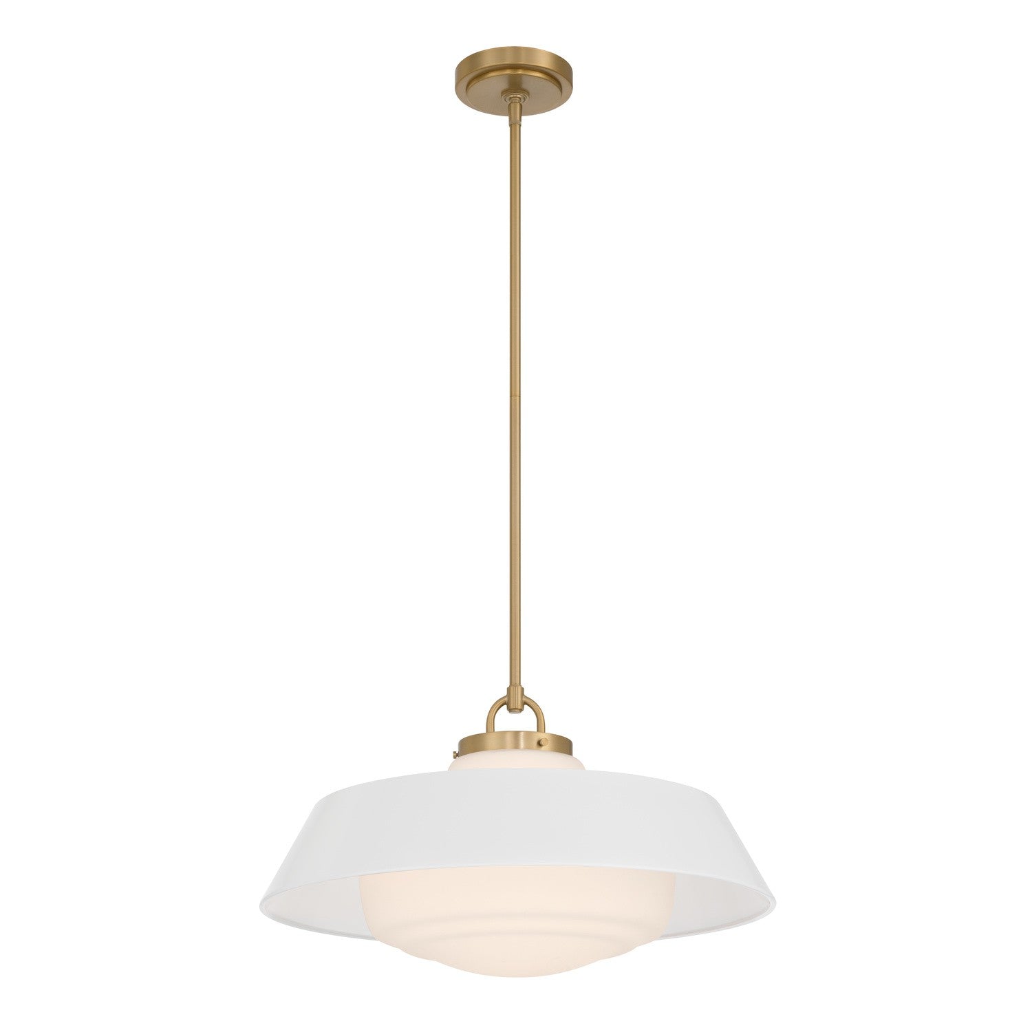 Crystorama - XAN-8009-VG-WH - Trois lumières Suspension - Xander - Or vibrant
