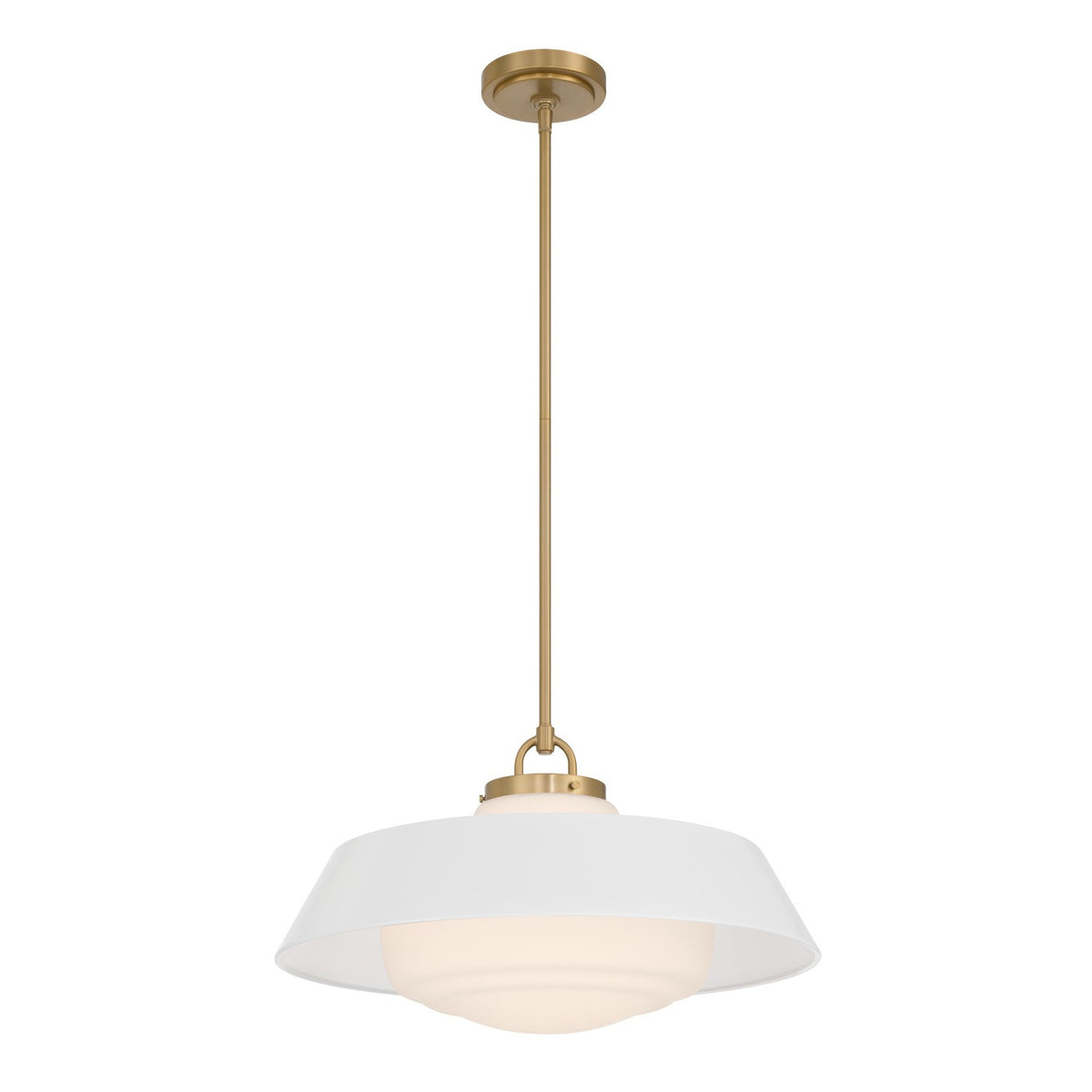 Crystorama - XAN-8009-VG-WH - Trois lumières Suspension - Xander - Or vibrant