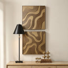 Uttermost - 03502 - Ensemble de décoration murale (2 pièces) - Golden Terrain - Or antique et bronze