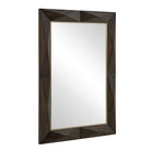 Uttermost - 08285 - Miroir - Diamant brut - Teinte noyer foncé avec acier inoxydable plaqué laiton