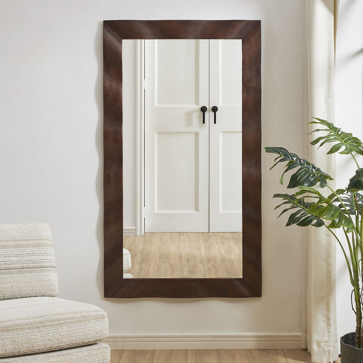 Uttermost - 08305 - Mirror - Wrinkle - Dark Walnut
